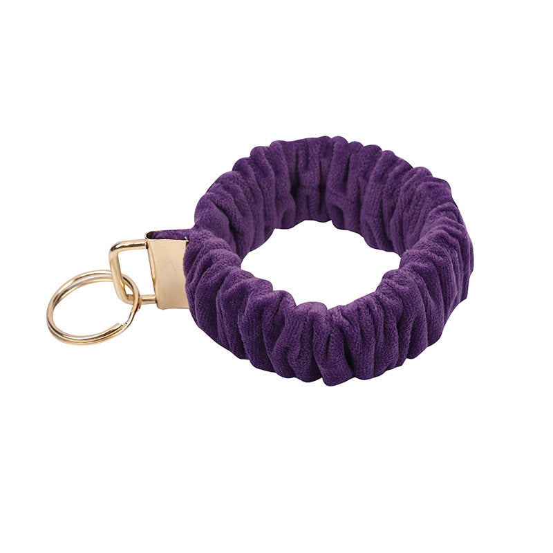 Wholesale Fabric Velvet Large Intestine Ring Key Chain
