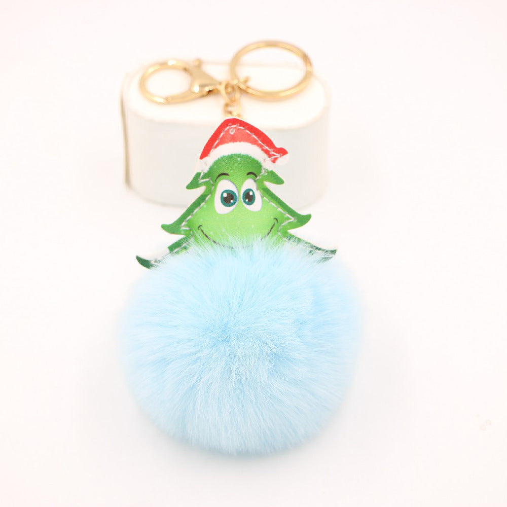Wholesale Christmas Tree Plush Keychain