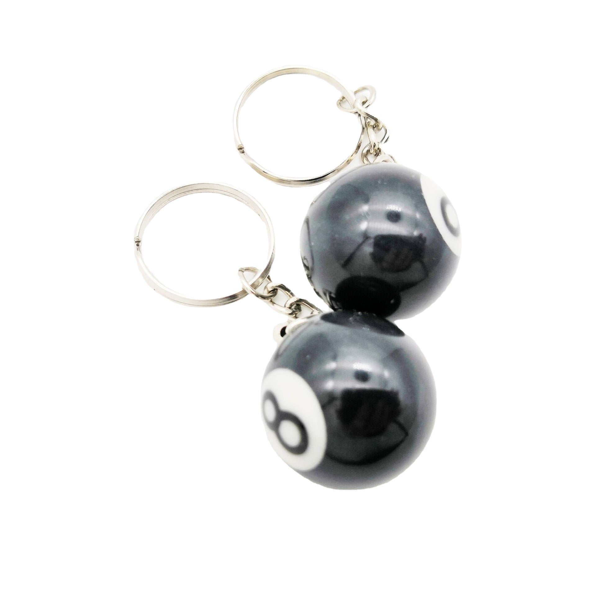 Wholesale Alloy Ghost Hand Keychain Black 8 Billiards
