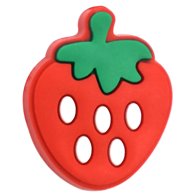 Wholesale  Random 100pcs/pack  Cute cartoon fruit series soft gel ballpoint pen beads