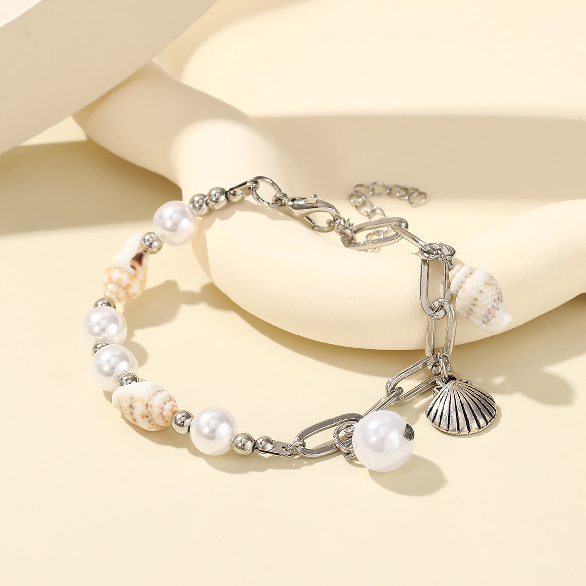Wholesale Ocean Style Holiday Style Beach Series Beaded Shell Conch Starfish Bracelet