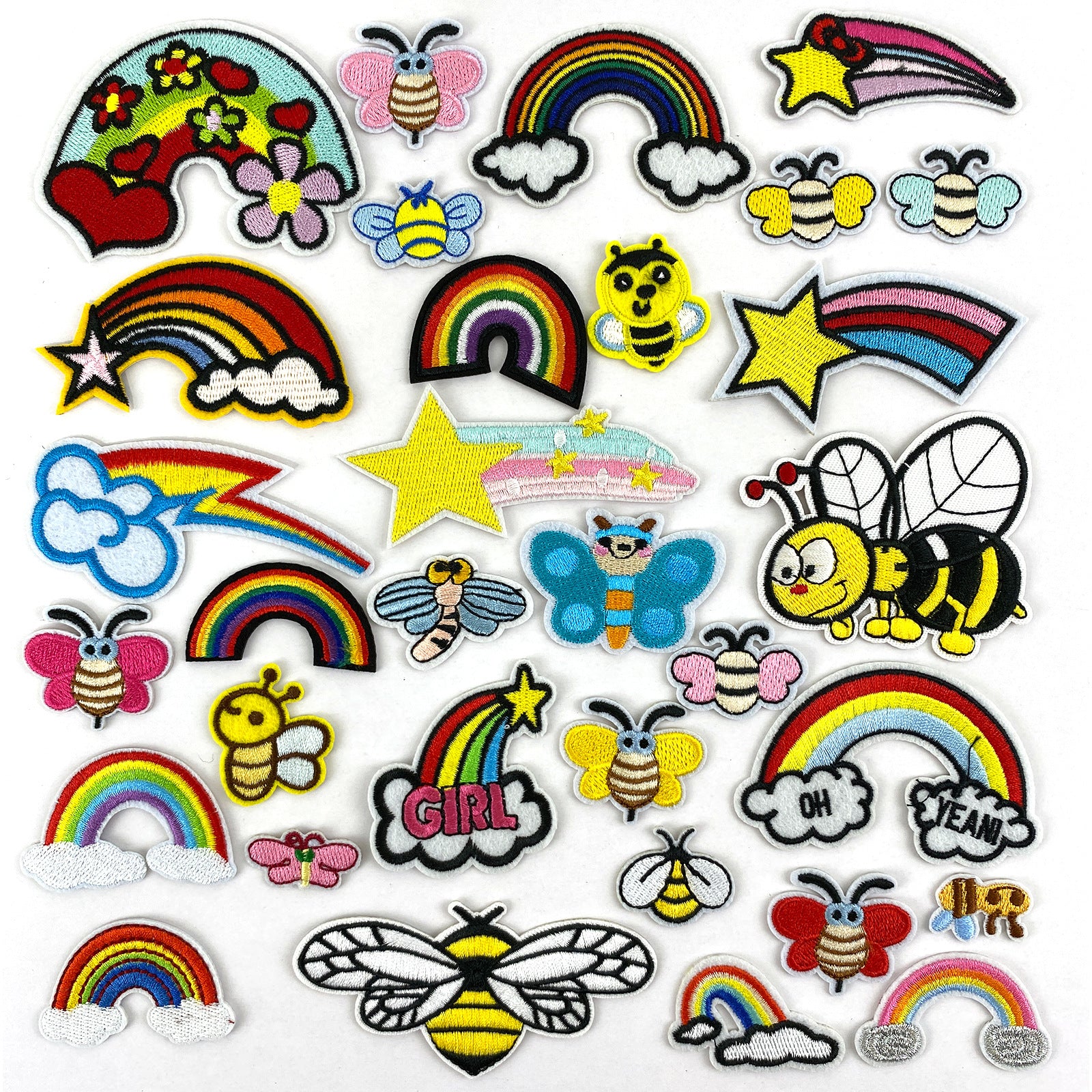 Wholesale Cartoon flower embroidery patch FS