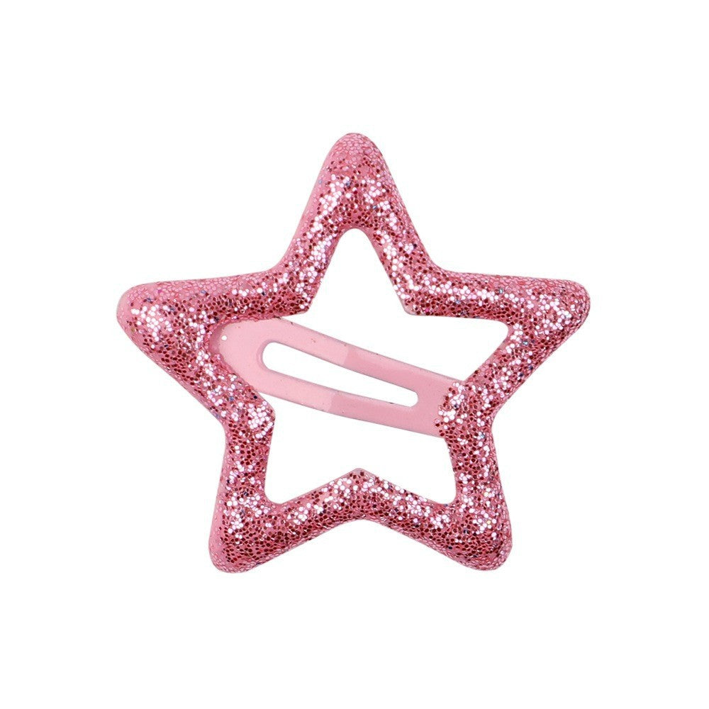 Wholesale Children's Broken Hair Candy Color Five-pointed Star Hair Clip