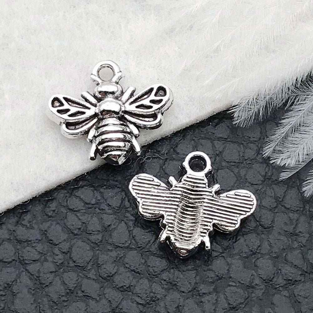 Wholesale Bee Chrysanthemum Honey Alloy DIY Necklace Bracelet Pendant
