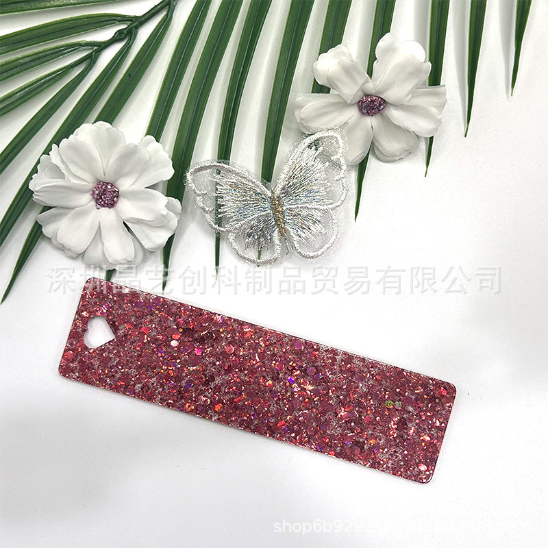 Wholesale 10pcs/pack Starry Sky Series Acrylic Bookmark DIY Pendant