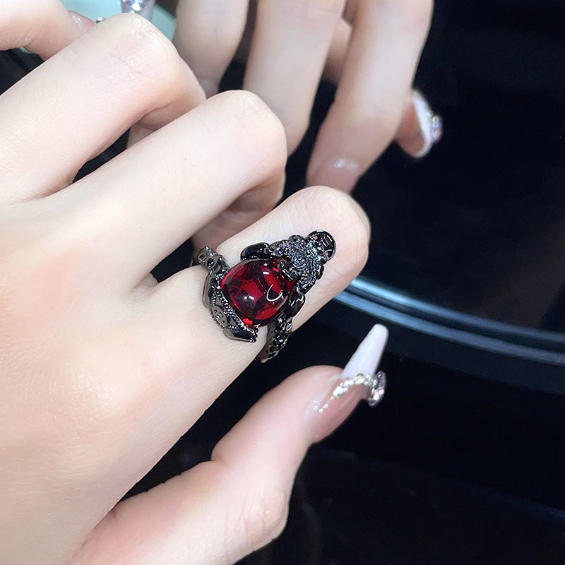 Anillos de mariposa de viento oscuro de cobre al por mayor de cobre