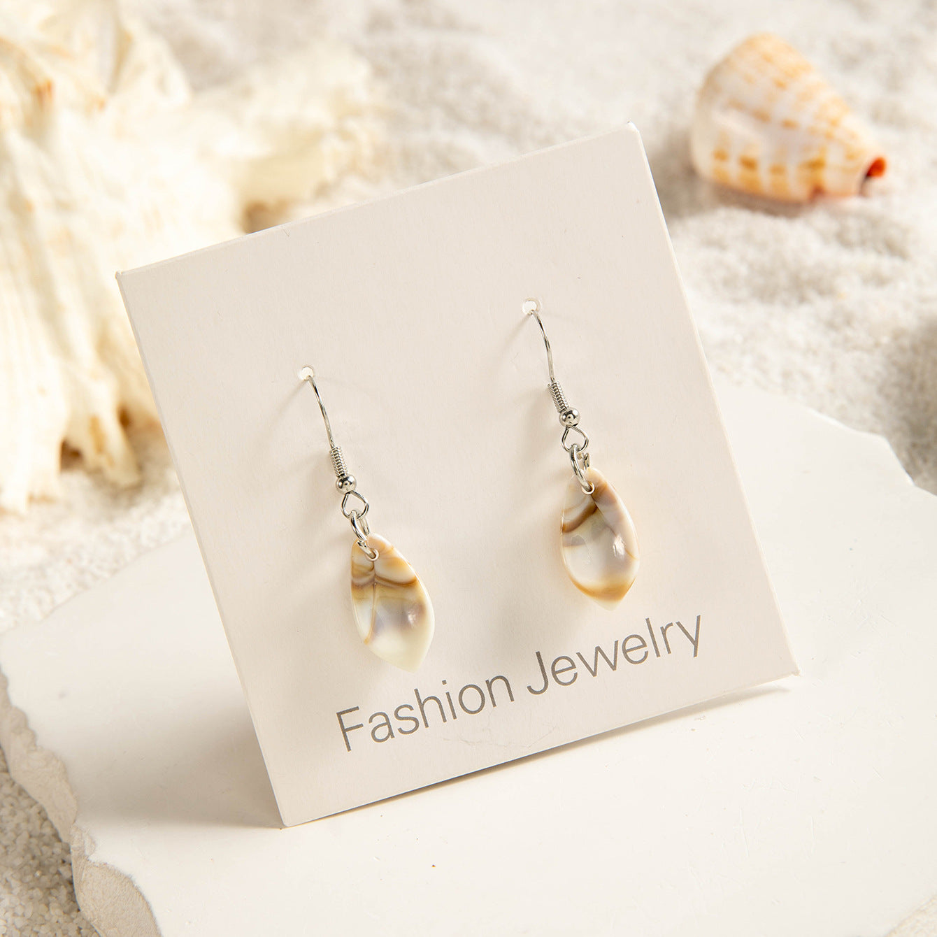 Wholesale Summer irregular acrylic starfish earrings