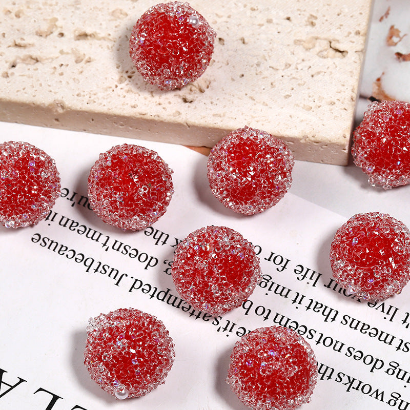 Wholesale DIY Sparkling Rhinestone Soft Sugar Beads