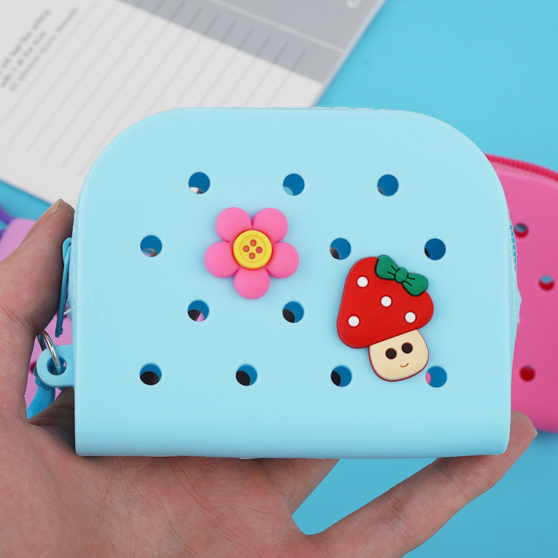 Wholesale New Creative Kids Cartoon Silicone DIY Hole Bag
