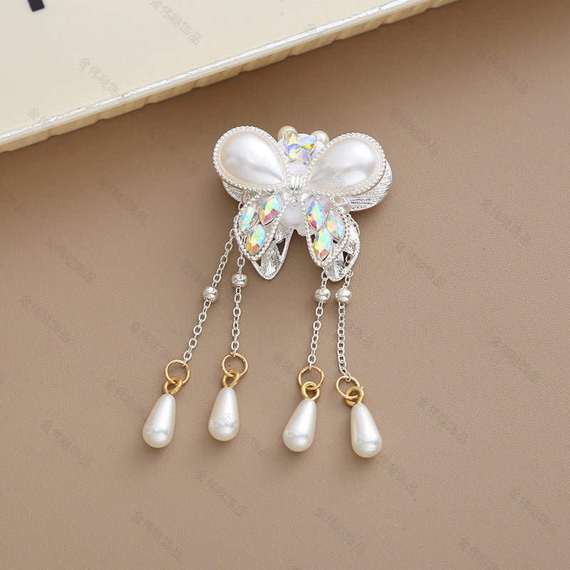 Wholesale 5PCS Heavy Works Stuts Bow Drilling White Ballo Bead