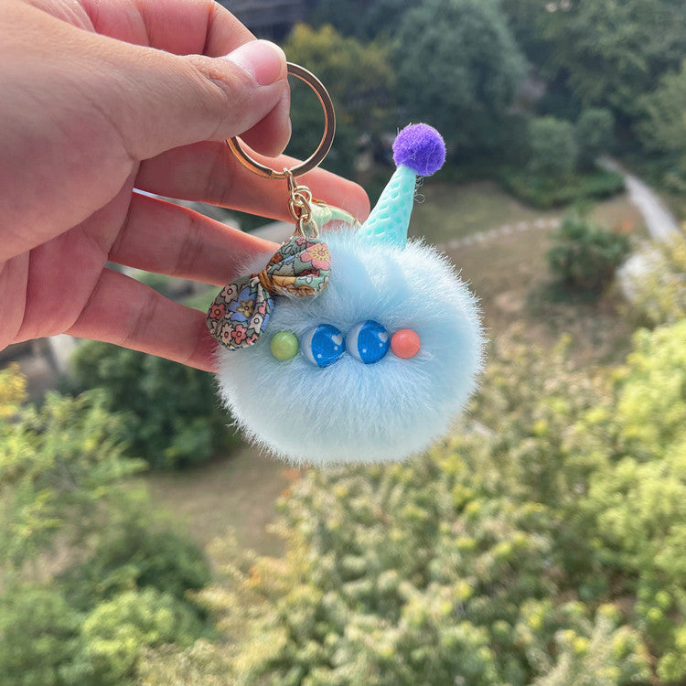 Wholesale Cute Stupid Plush Ice Cream Keychain