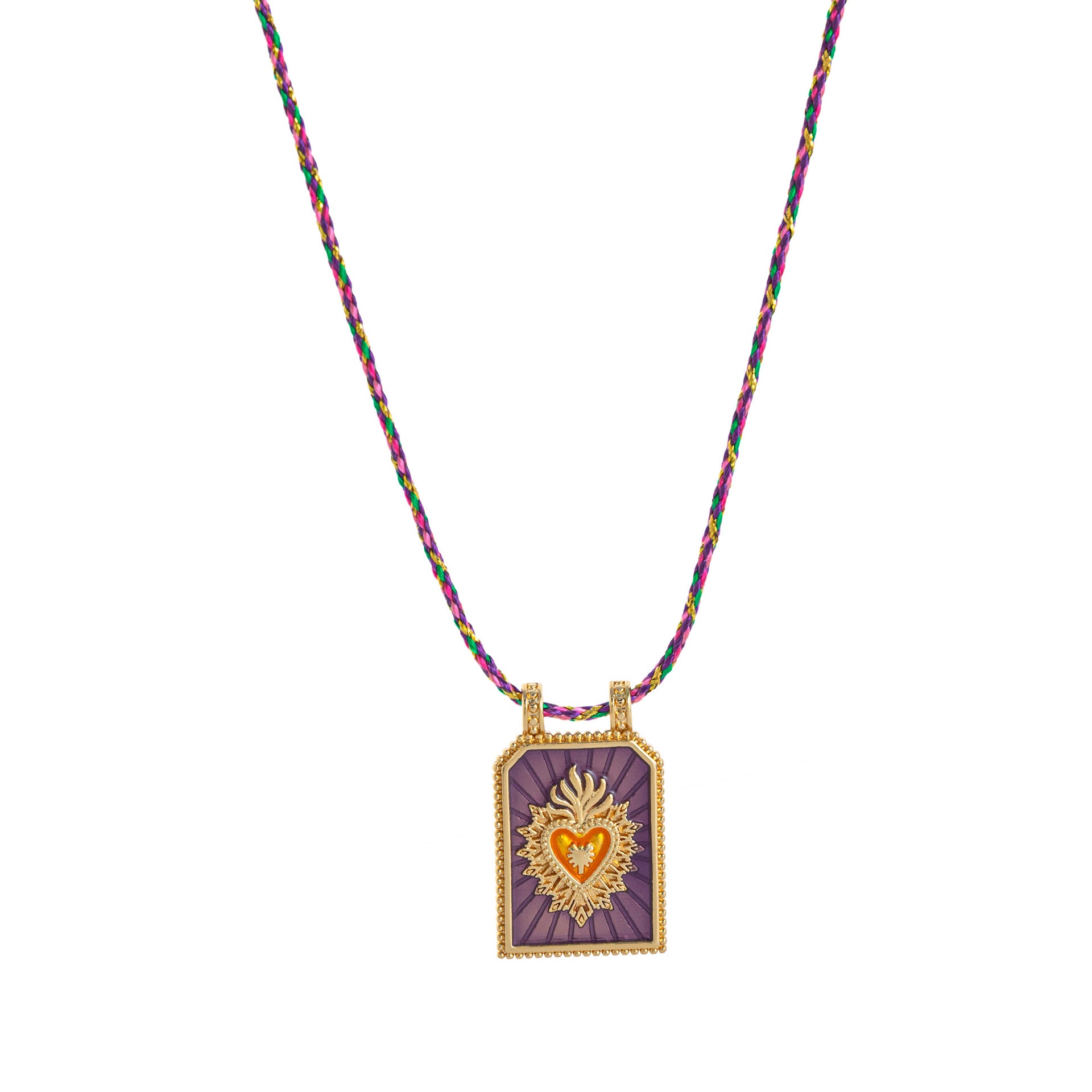 Wholesale Love Tarot Pendant Necklace Lucky Bead Chain Gold-plated Color Preservation