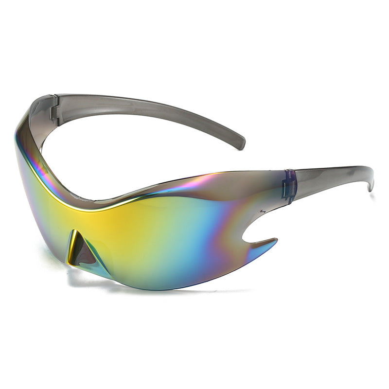 Wholesale Sports Colorful Reflective Hip-hop Sunglasses