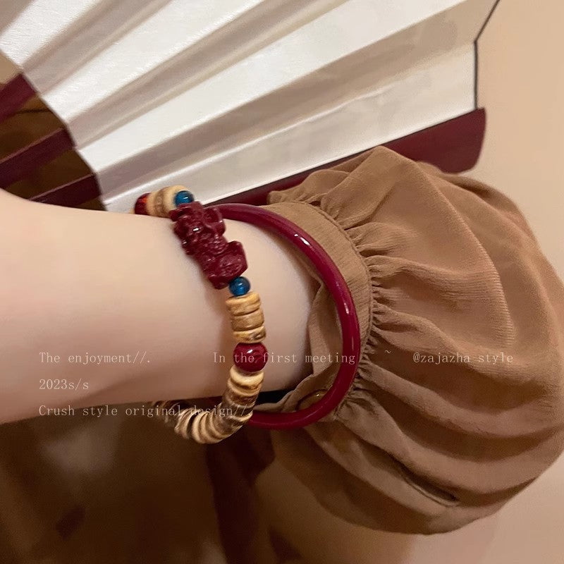 Wholesale New Chinese Style Coconut Shell Beaded Bracelet