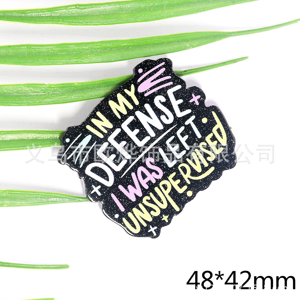 Wholesale 10pcs New powder cross-border cartoon medical love bag accessories acrylic pin cute DIY patch accessories