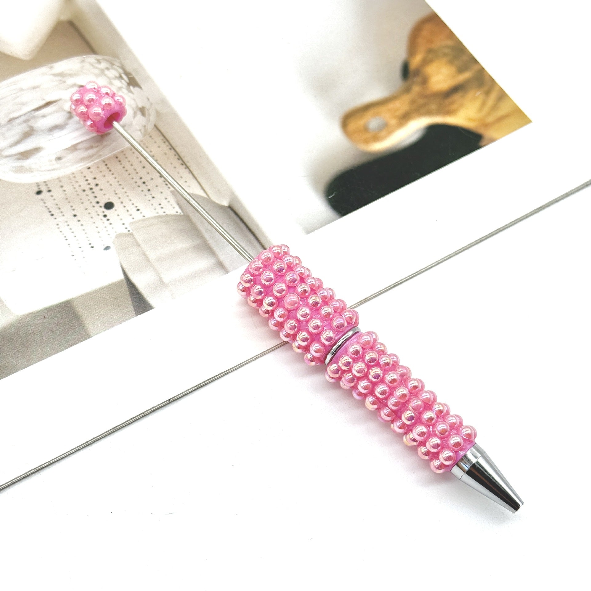 Wholesale DIY Pearl Full Diamond Beading Pen Full Coverage Pen Cap Pearl Heavy Industry