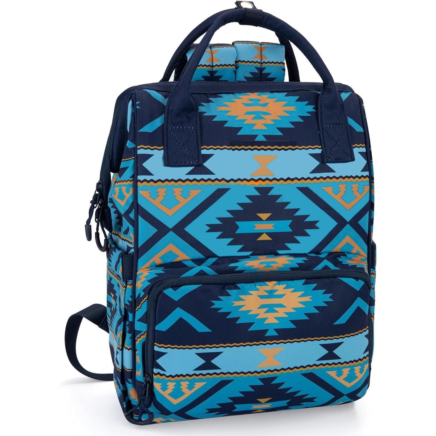 卸売ヴィンテージアステカエスニックスタイルポリエステルママバッグバックパック多機能ベビーバッグ