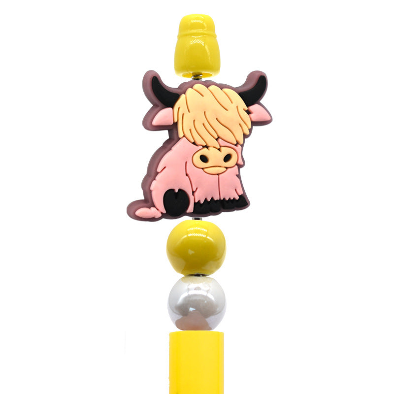 Wholesale  Random 100pcs/pack  Cartoon animal beaded pens