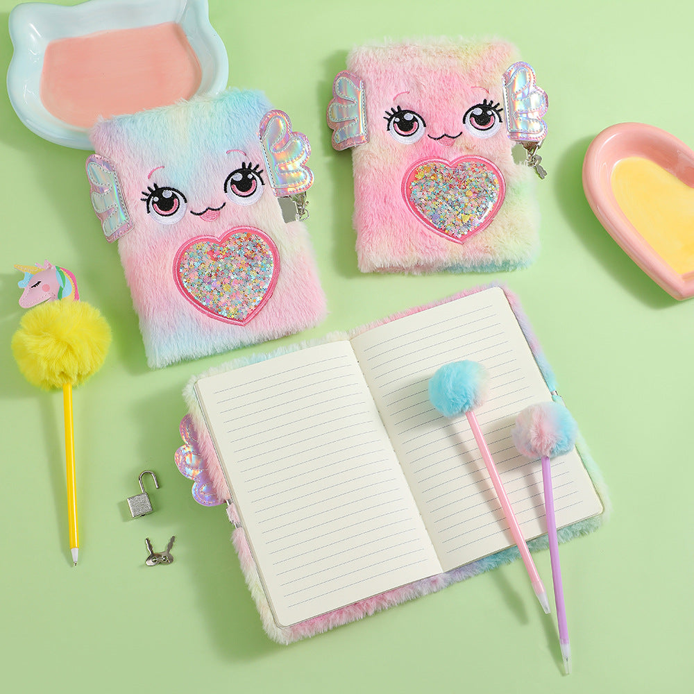 Wholesale Cartoon plush book with a lock