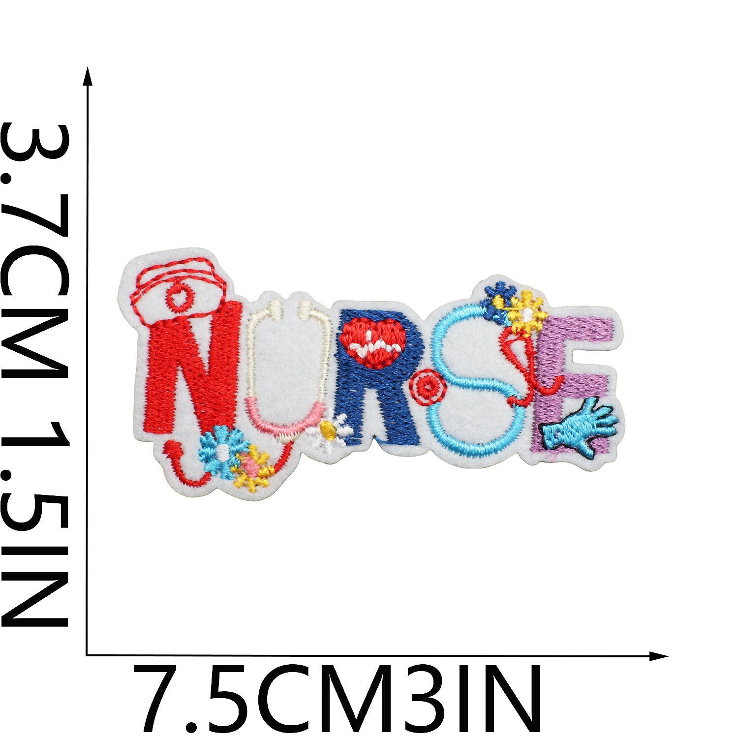 Wholesale Cartoon human organ embroidery patch medical equipment patch