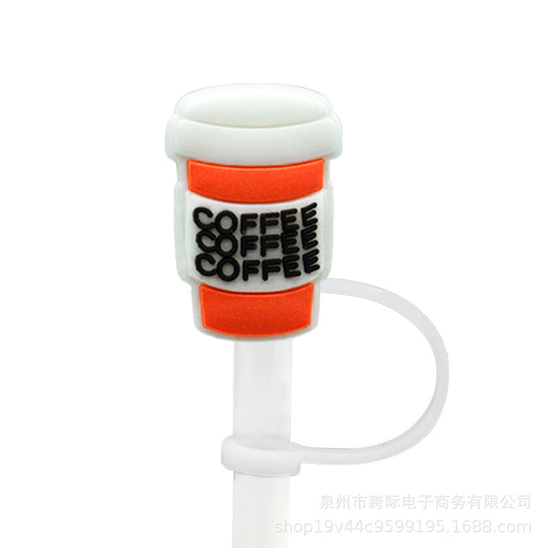 Wholesale 10pcs/pack New Coffee Accessories Silicone Straw Sleeve