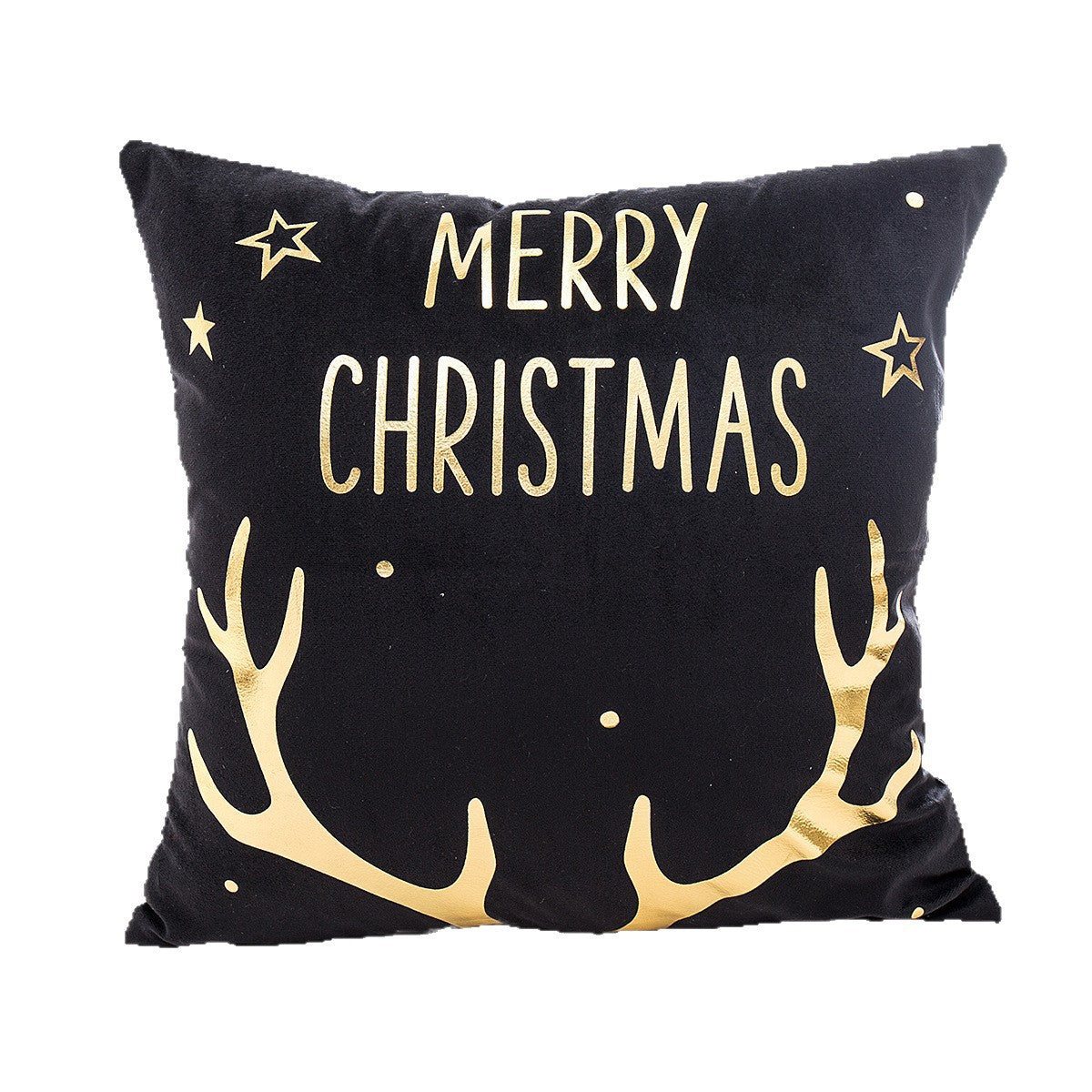 Wholesale Christmas atmosphere gold-stamping festive pillowcase