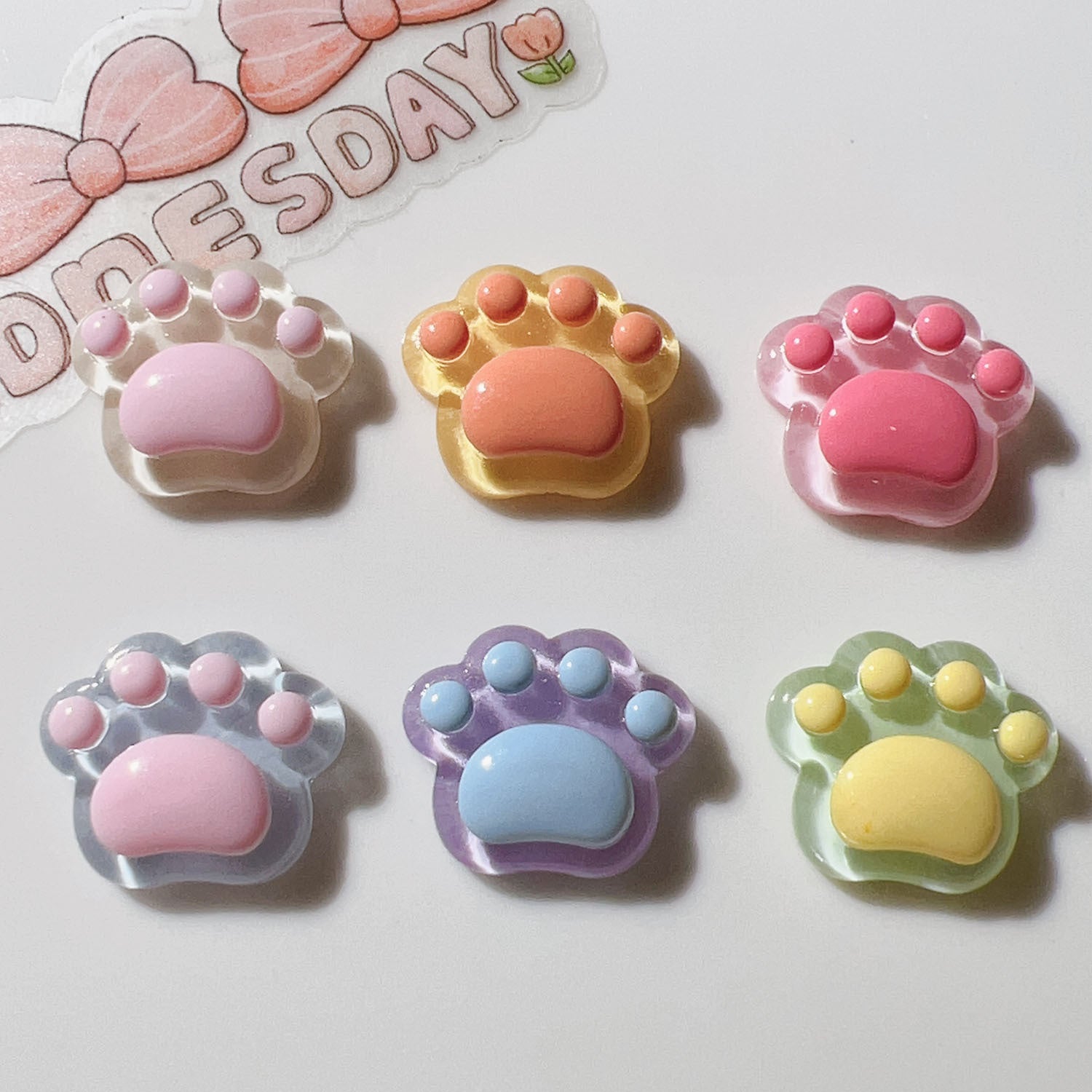 Wholesale 20pcs Resin AccessoriesDIY Accessories Handmade Materials Shoe Buckles Hat Patch Cream Glue Mini Transparent Soles