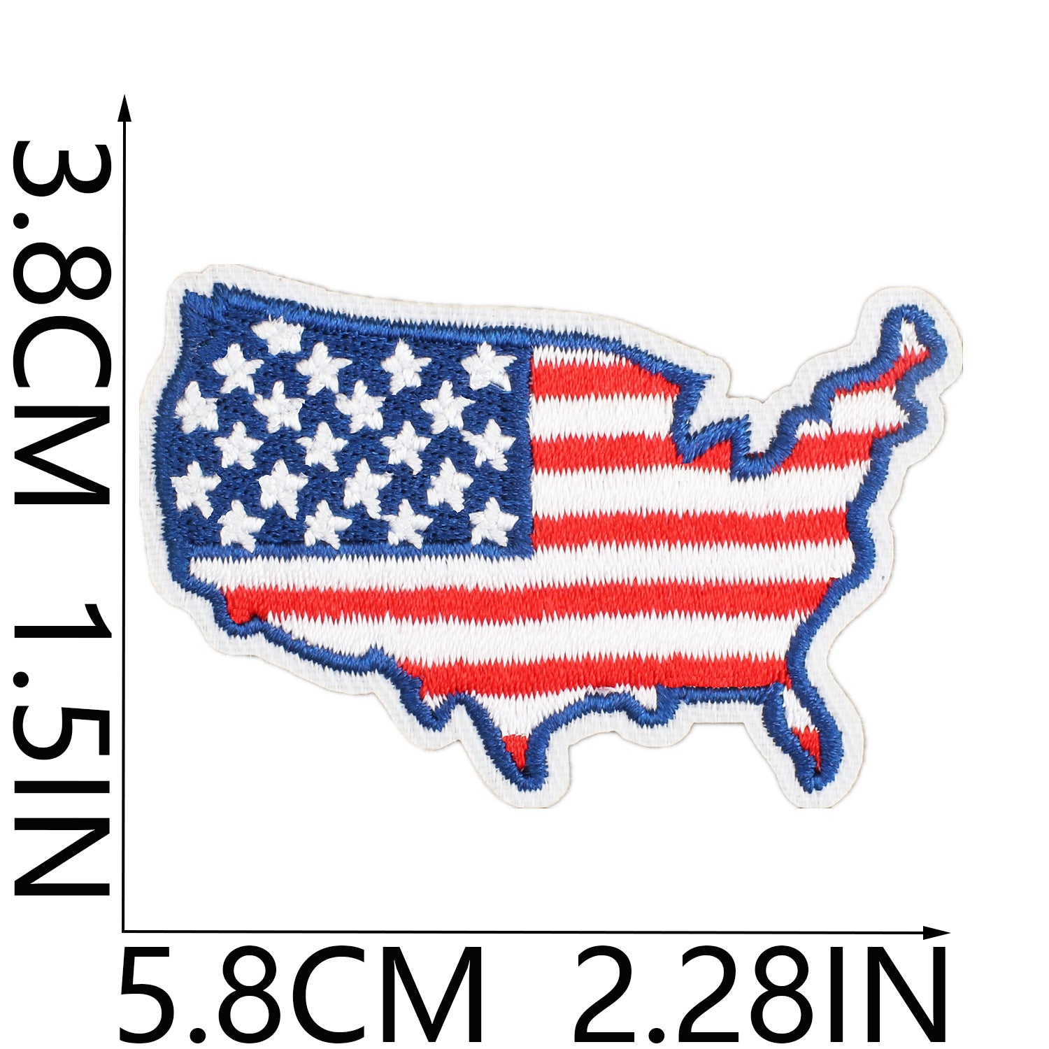 Wholesale Independence Day Flag Torch Patch Bag Embroidery Sticker Eagle