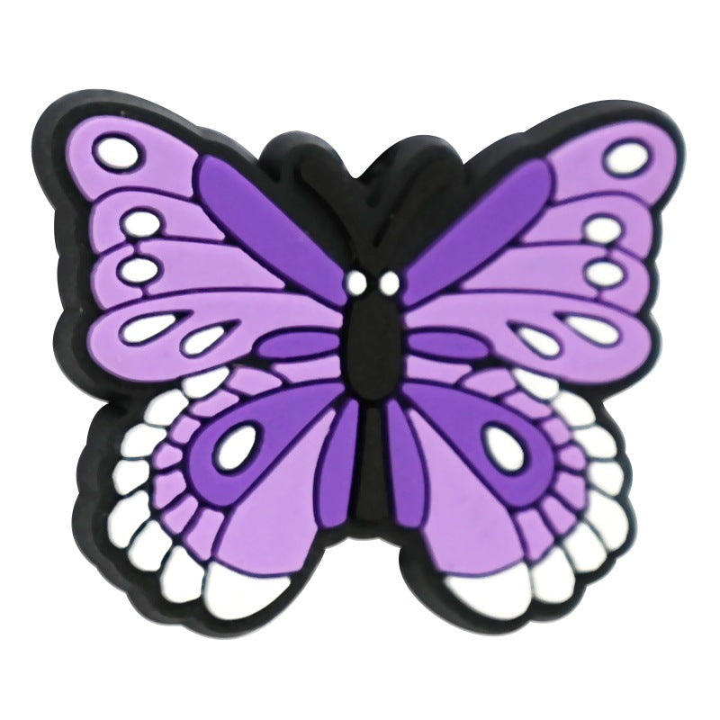 Wholesale  Random 100pcs/pack    Butterfly Flower Pen Decoration with Detachable Beads