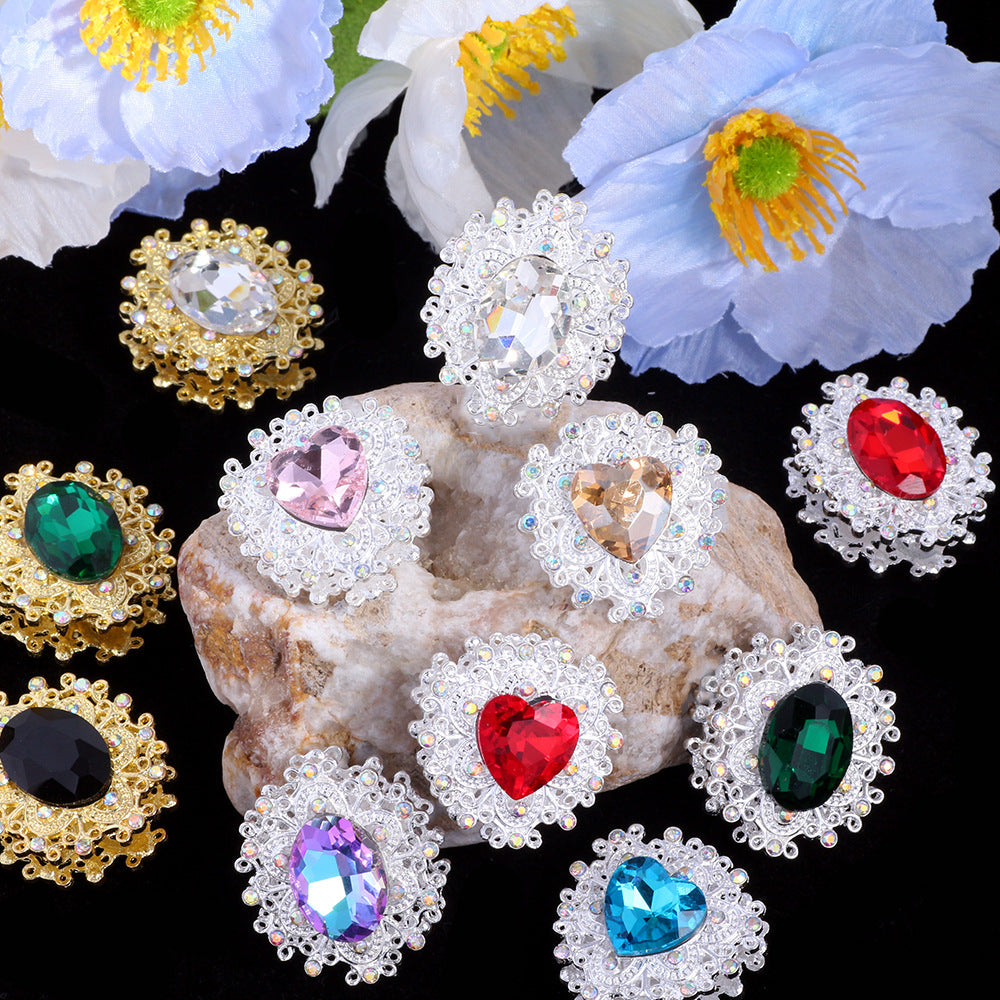 Wholesale 3pcs/pack Retro alloy heavy-duty beads straight hole DIY beading