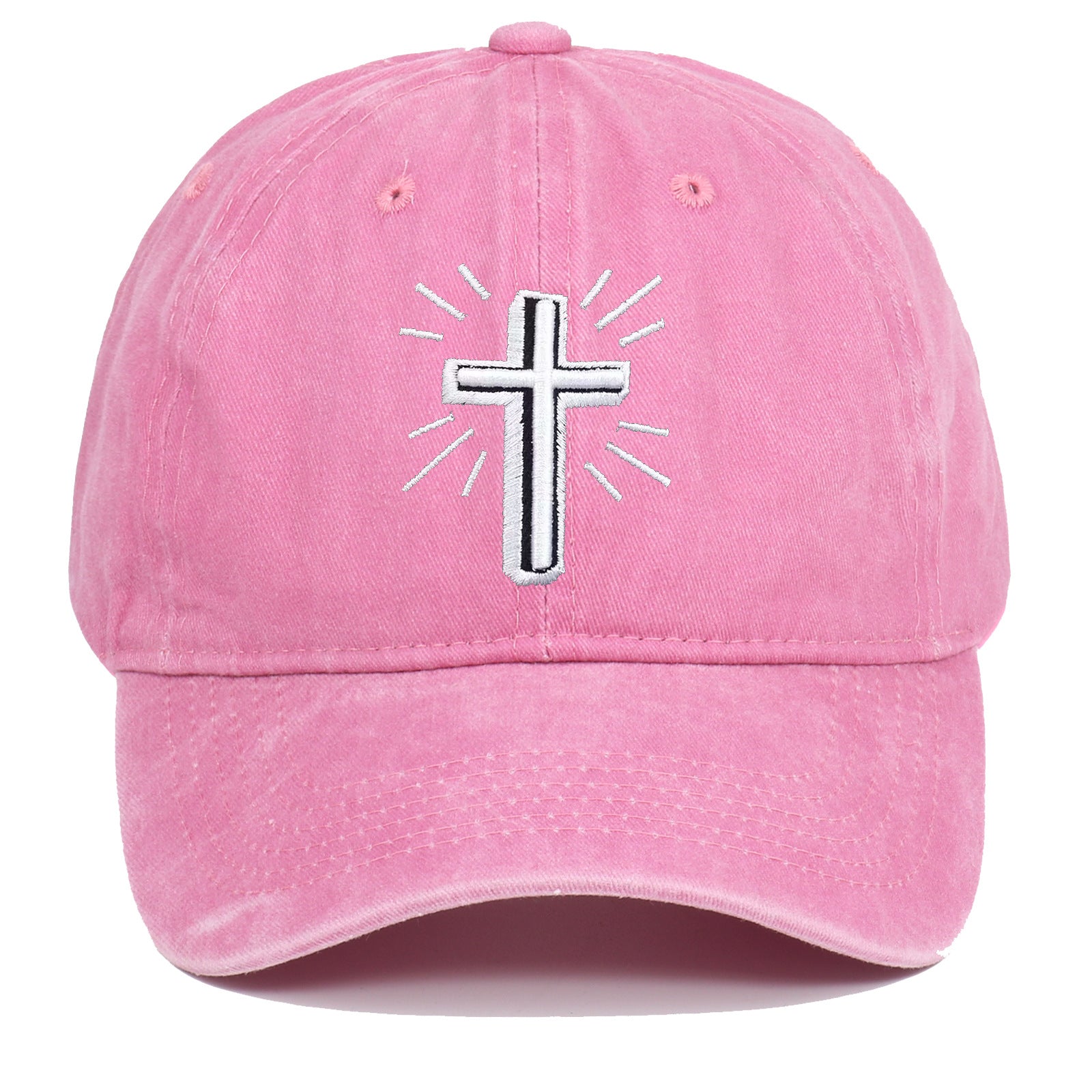 Wholesale Cross Embroidered Cotton Baseball Caps