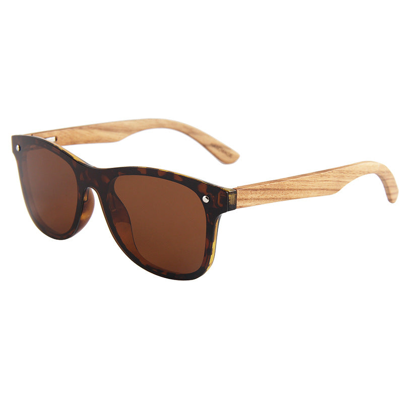 Wholesale Bamboo Wood Integrated Polarized PC Sunglasses