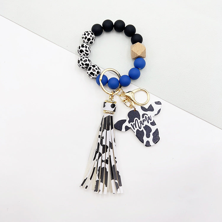 Wholesale Dairy Cow Grain Wood Beads Wood Chip Cow Head Western Style