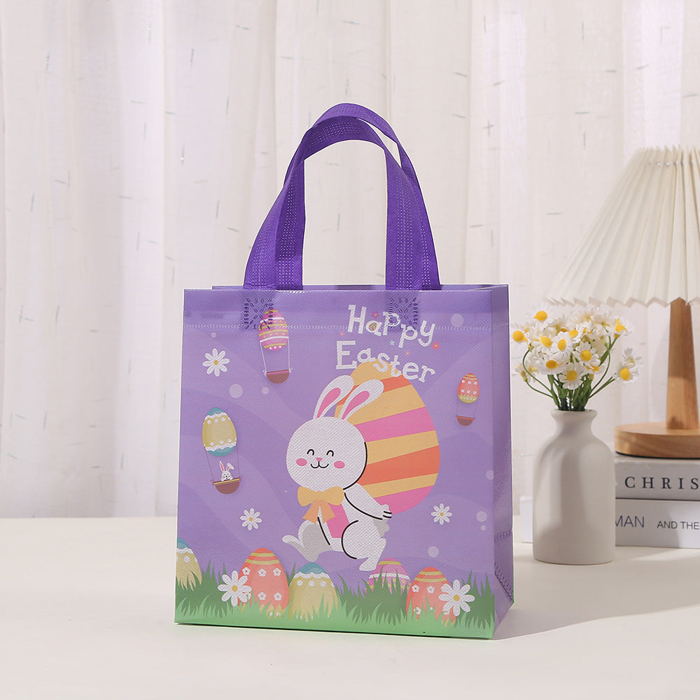 Wholesale 24pcs Easter Cartoon Rabbit Non Woven Storage Bag