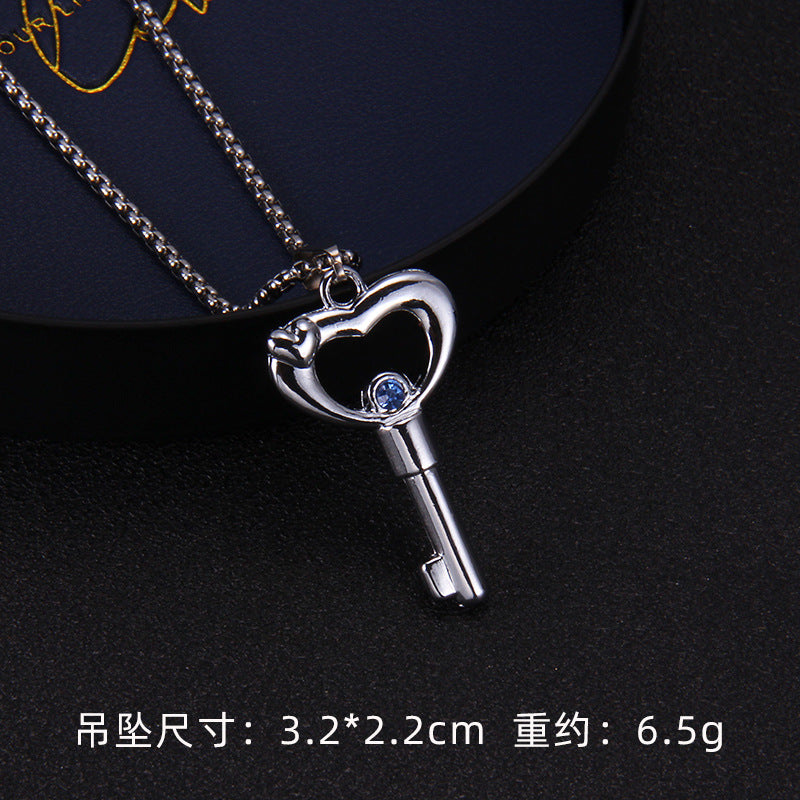 Wholesale Love Key Diamond Necklace
