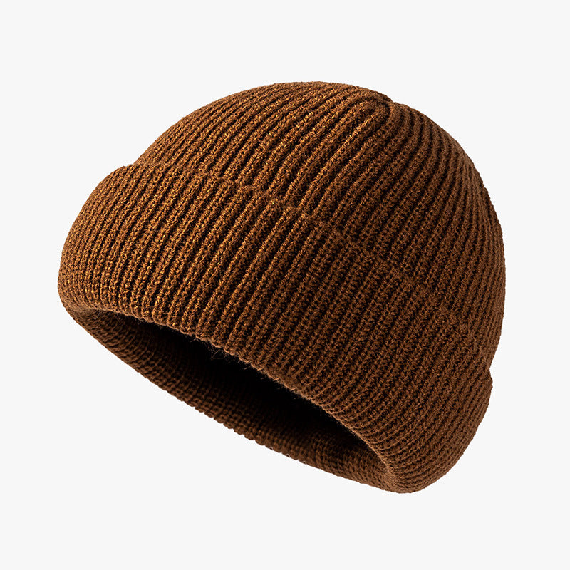 Wholesale Autumn and Winter Knitted Hats Woolen Hats Warm and Brimless Cold Hats