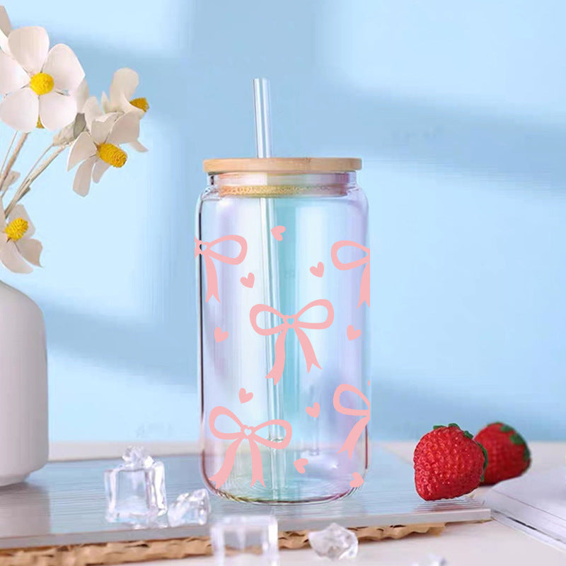 Wholesale UV Transfer Paste Glass Crystal Label Crystal Paste 16oz Glass Cup