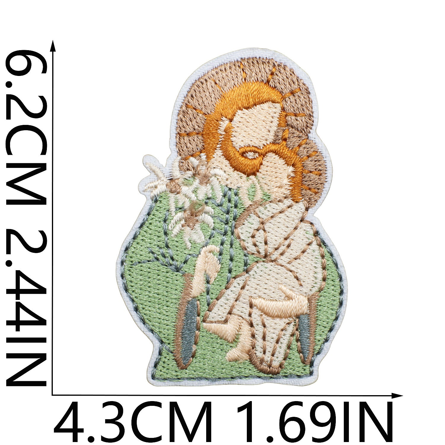 Wholesale Yesu Benzun Embroidered Cloth Stickers