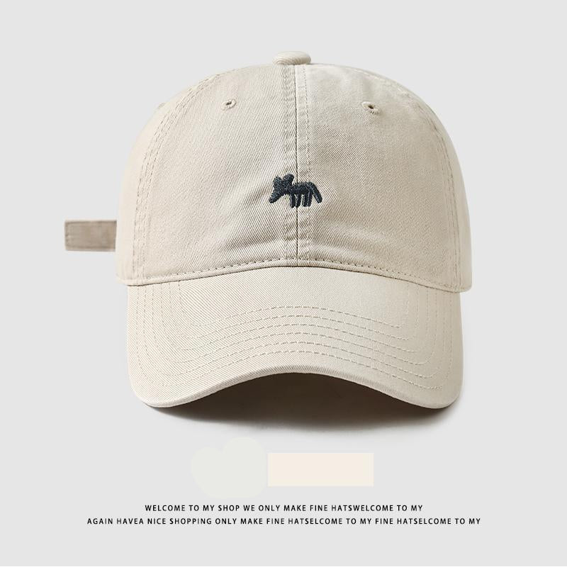 Wholesale Embroidered fox wide brim cap