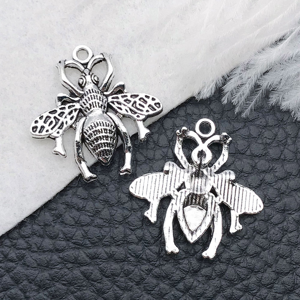 Wholesale Bee Chrysanthemum Honey Alloy DIY Necklace Bracelet Pendant