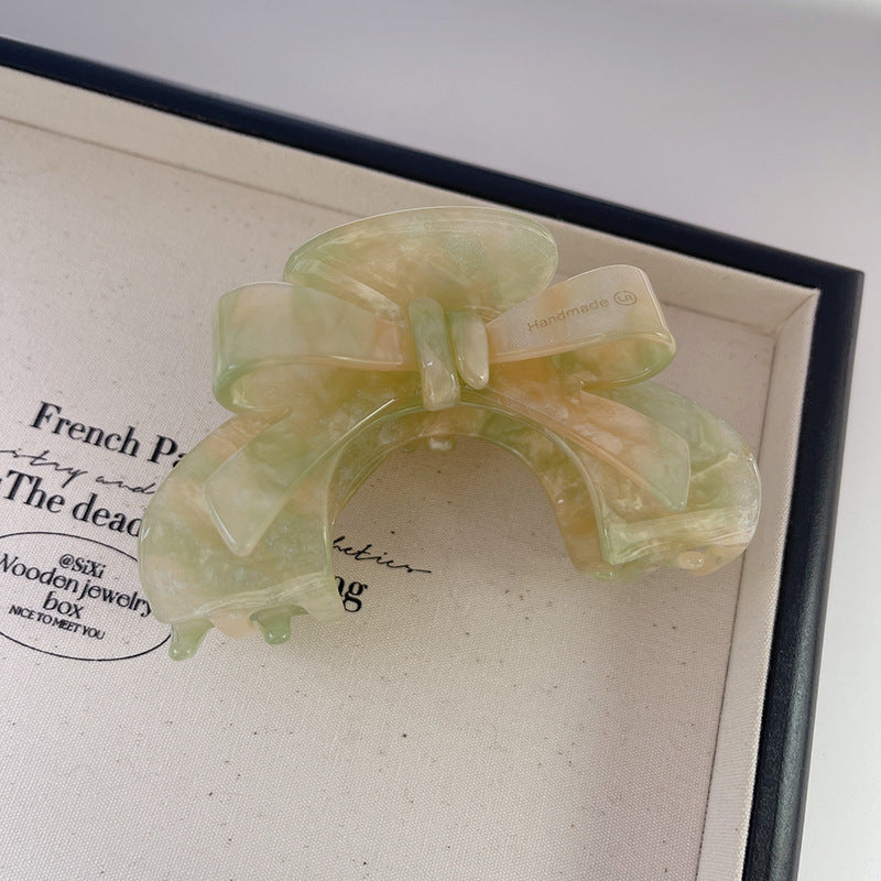 Wholesale Bow Acetate Arch Updo Shark Clip
