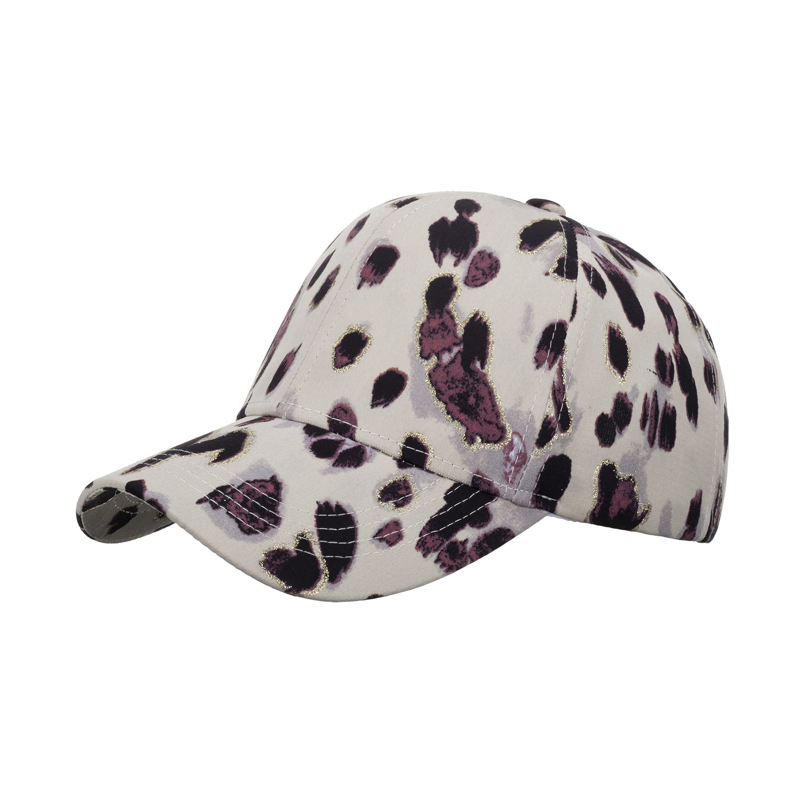 Wholesale Gold powder speckled baseball cap with sun protection