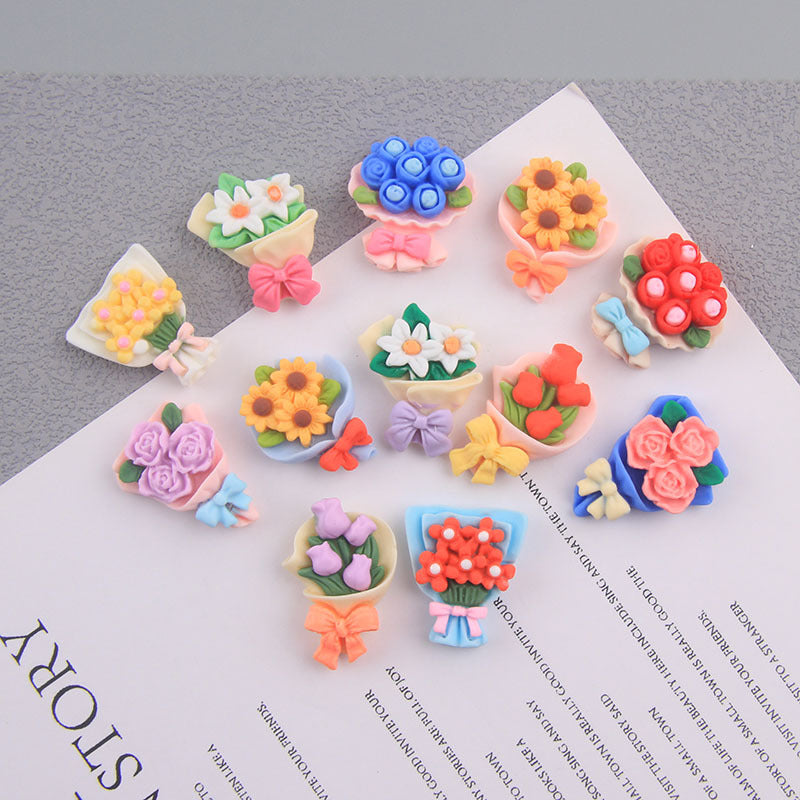 Wholesale Bouquet Resin Cream Glue Phone Case