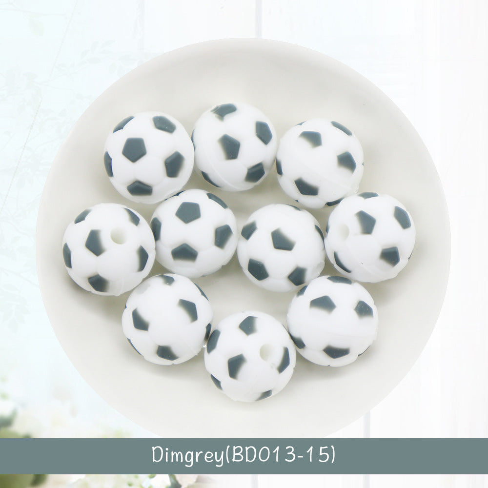 Al por mayor 100pcs/paquete de fútbol de 15 mm de silicona molares redondos