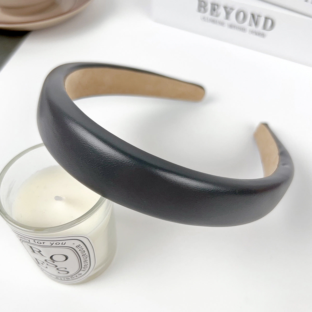 Wholesale Solid Color Wide-brimmed Sponge High Cranial Headband