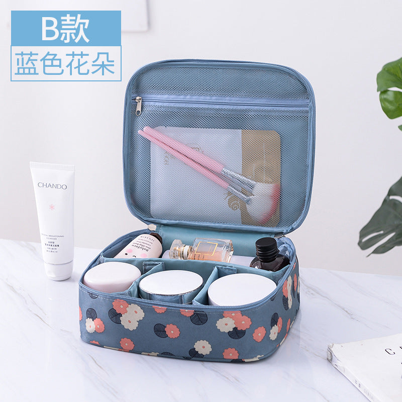 Wholesale Large Capacity Two-way Zipper Toiletry Bag Travel Portable Handbag