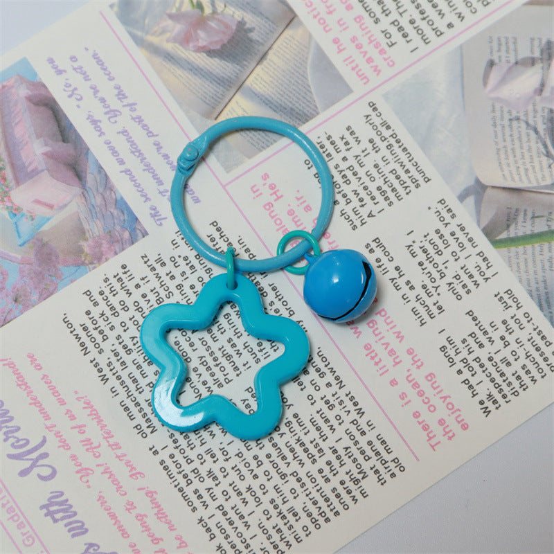 Wholesale Acrylic colorful five-pointed star key chain