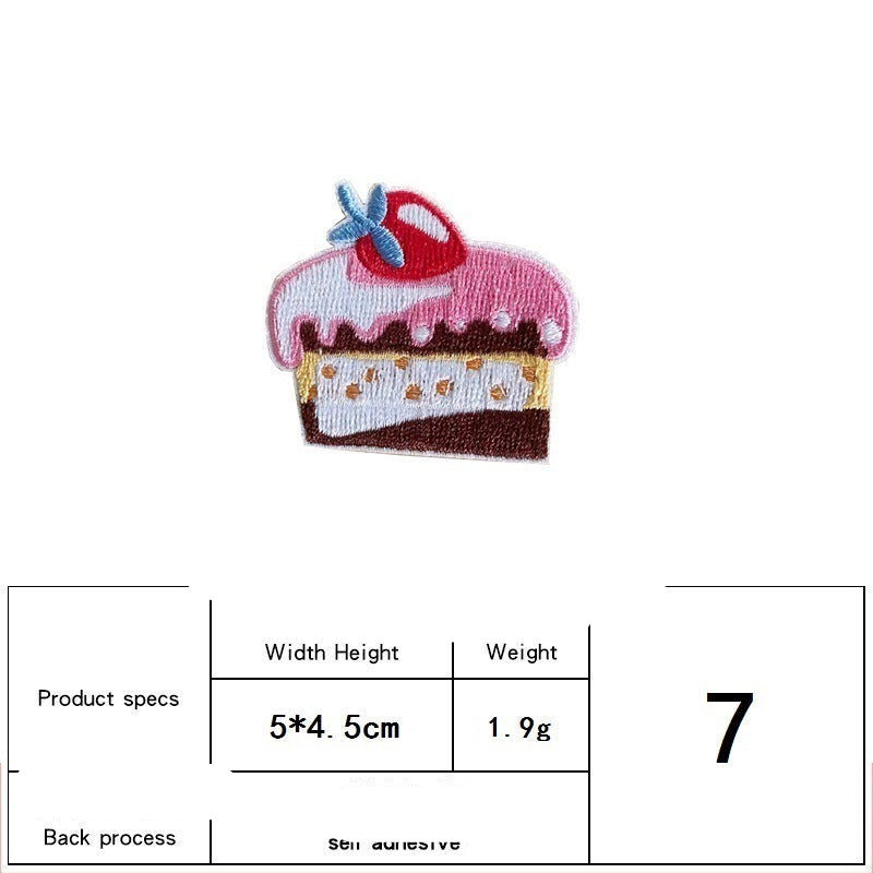 Wholesale ice cream cake embroidery patch FS