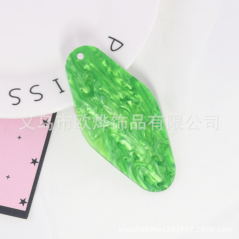 Wholesale 10pcs Blank DIY Acrylic Tag Luggage Pendant Motel Keychains