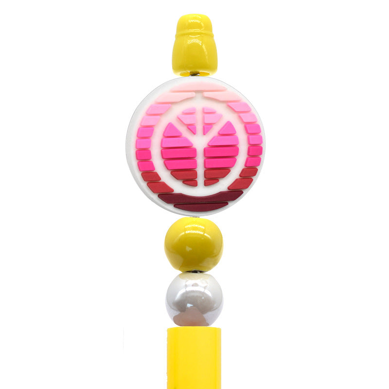 Wholesale  Random 100pcs  High-value love and peace personalized beads